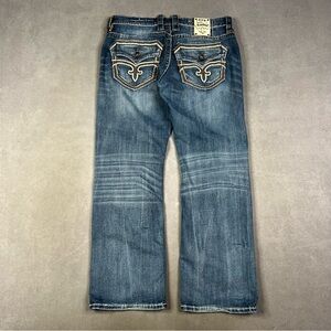 Rock Revival Men’s Vintage Indigo Relaxed Jeans